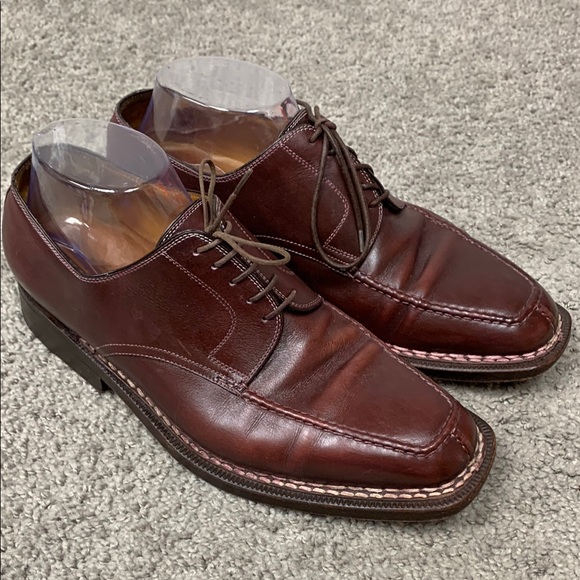 Sutor Mantellassi Oxblood Leather Lace Up Loafers Men’s size 8 - Picture 1 of 12